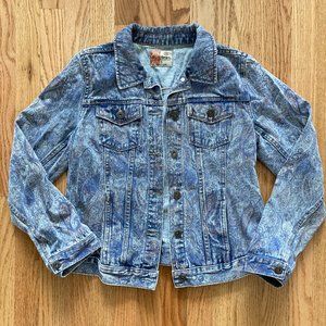 Ruff Hewn Women's Paisley 90s Denim Jacket Size Small
